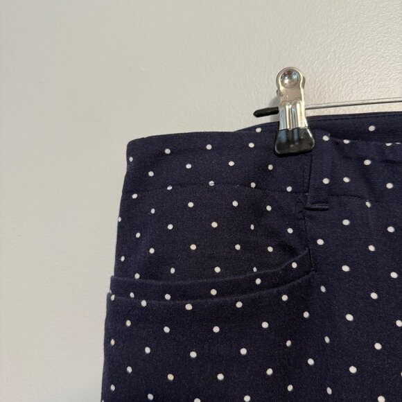 Talbots Navy Blue Polka Dot Womens Dress Pants Size 12P - Picture 3 of 7
